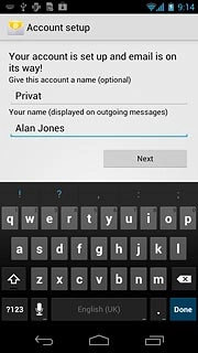 Press Next.Wait while your phone retrieves new email messages.