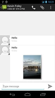 If required, press the inbox icon in the top left corner of the display.