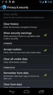 Press Clear all cookie data.