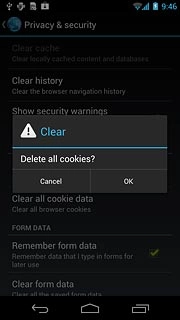 Press OK to confirm.