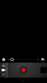 To turn on video light:Press the video recorder settings icon.