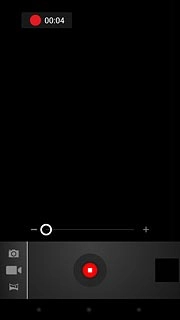 Press the stop icon to stop the video recorder.The video clip is automatically saved.