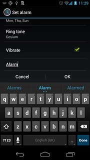 Key in the required name and press Done.