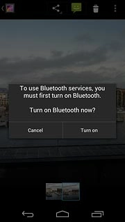 If required, press Turn on to turn on Bluetooth.Your phone now searches for devices and after a moment, a list of Bluetooth devices within range is displayed.