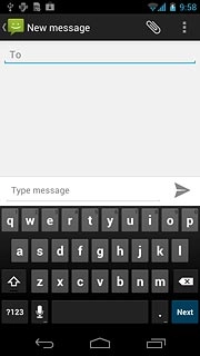 Press and hold the input icon until a pop-up menu is displayed.