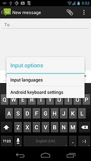 Press Input languages.