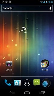 Press the menu icon.