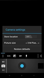 Press the settings icon.