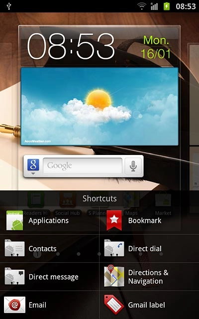 Press the required shortcut.Follow the instructions on the display to add the selected shortcut.