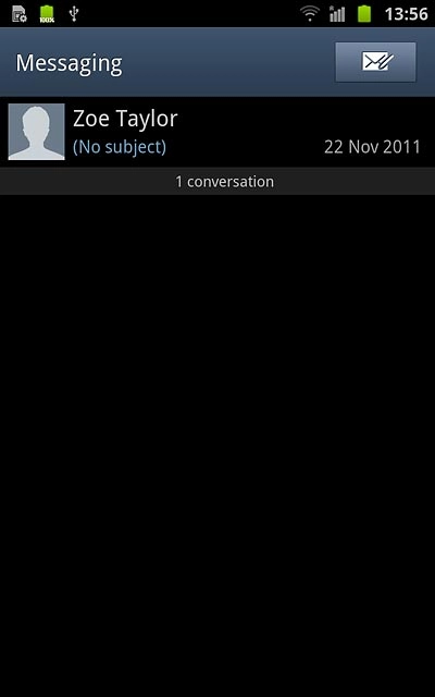 Press the required sender.