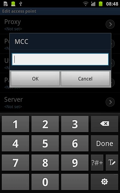Key in 505 and press OK.