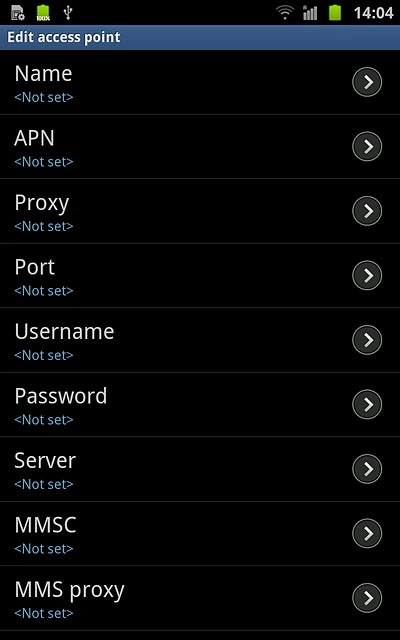 Press APN.Key in live.vodafone.com