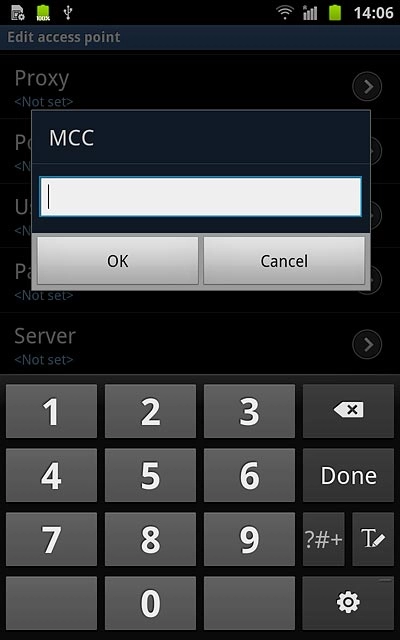 Key in 505 and press OK.