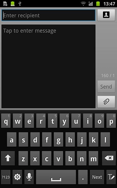 Press Enter recipient.Key in the first letters of the required contact.Matching contacts are displayed.
