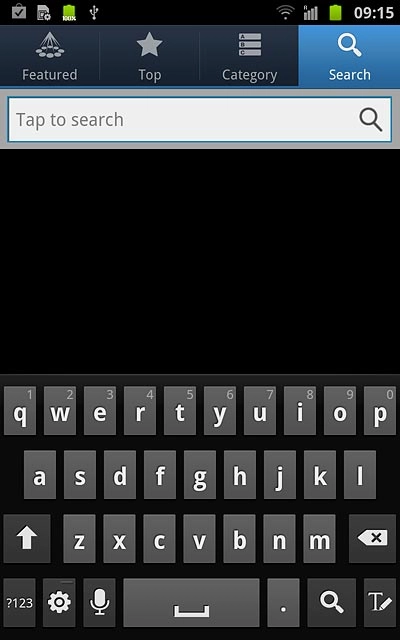 To search by application name:Press Search.