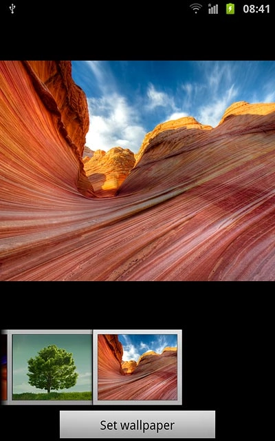 Press Set wallpaper.