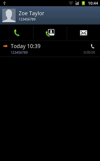 Press the call icon.