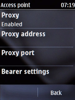 Press Proxy port.