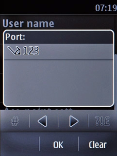 Key in 8080 and press OK.