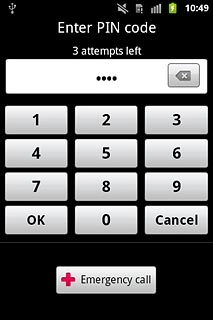 Key in your PIN and press OK.