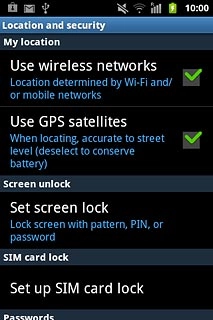 When the box next to the menu item is ticked (V), the function is turned on.