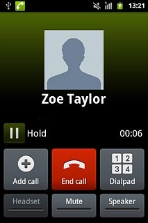 Press End call to end the call.