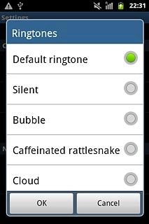 Once you've found a message tone you like, press OK.