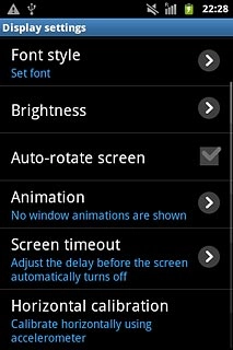 Press Screen timeout.