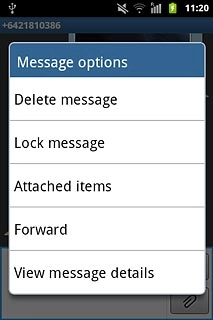 Press Delete message.