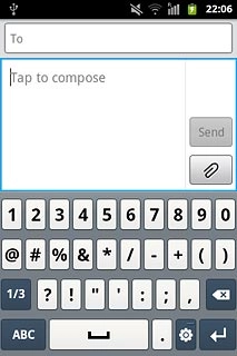 Press the required numbers or the required symbols.