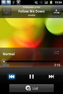 To go to the previous audio file:Press arrow left twice.