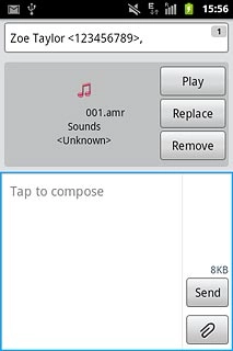 Press Send when you've finished your picture message.