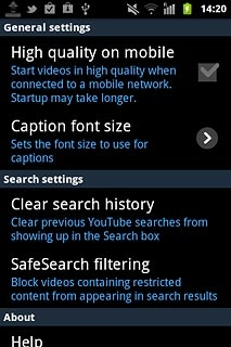 Press Clear search history.