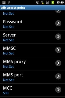Press MMS proxy.