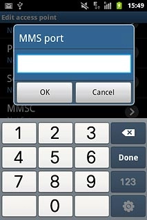 Key in 8080 and press OK.