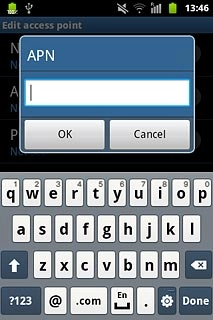 Key in live.vodafone.com and press OK.