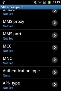 Press Authentication type.