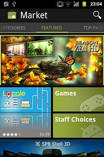 Press the search icon.