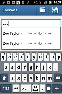 Press the required contact.