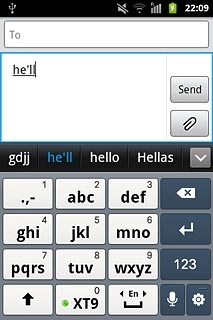 Press arrow down for more suggestions.