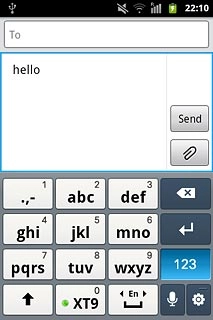 To key in symbols:Press 123 and then ?#+.