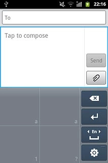 To key in symbols:Key in the required symbols in the bottom right field.Your phone automatically suggests a letter, number or character matching what you've keyed in.