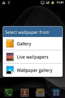 If you select Wallpaper gallery or Live wallpapers: