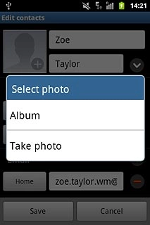 To take a new picture:Press Take photo.