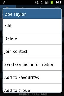 Press Edit.Choose one of the following options:Assign picture, go to 9a.Assign ring tone, go to 9b.