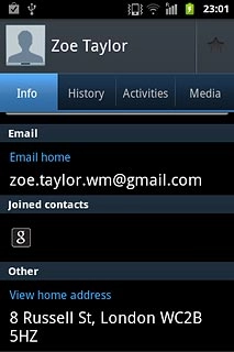 Press the field below Joined contacts.