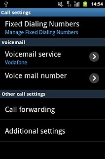 Press Voice mail number.