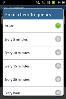 Press Never or the required period.