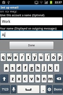 Press Done.Wait while your phone retrieves new email messages.
