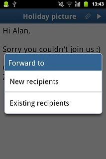 Press New recipients.